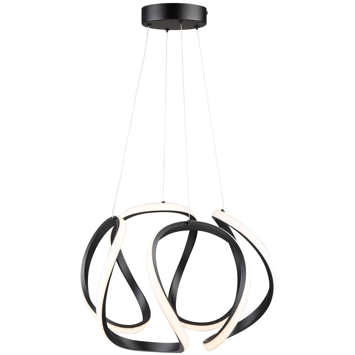 Mira LED 17.7 inch Black Pendant Ceiling Light