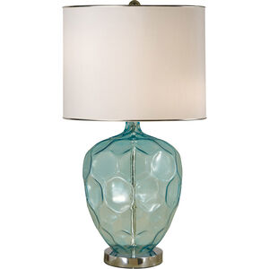 Abyss 24 inch 150 watt Translucent Turquoise,Polished Nickel Table Lamp Portable Light