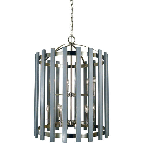 Arcadia 12 Light 29 inch Polished Nickel Foyer Chandelier Ceiling Light