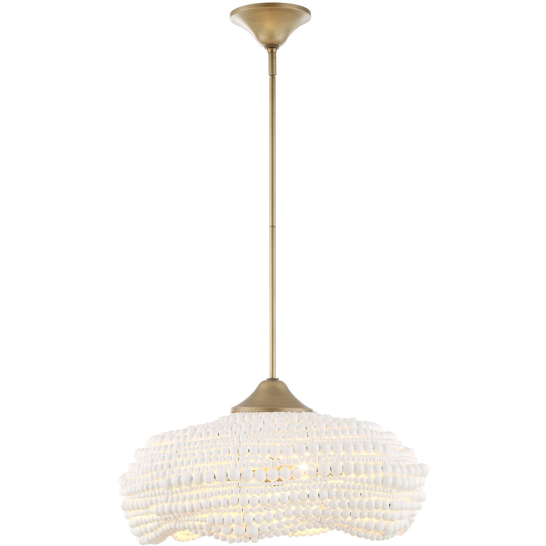 Biddeford 5 Light 24 inch Brushed Matte Gold Pendant Ceiling Light