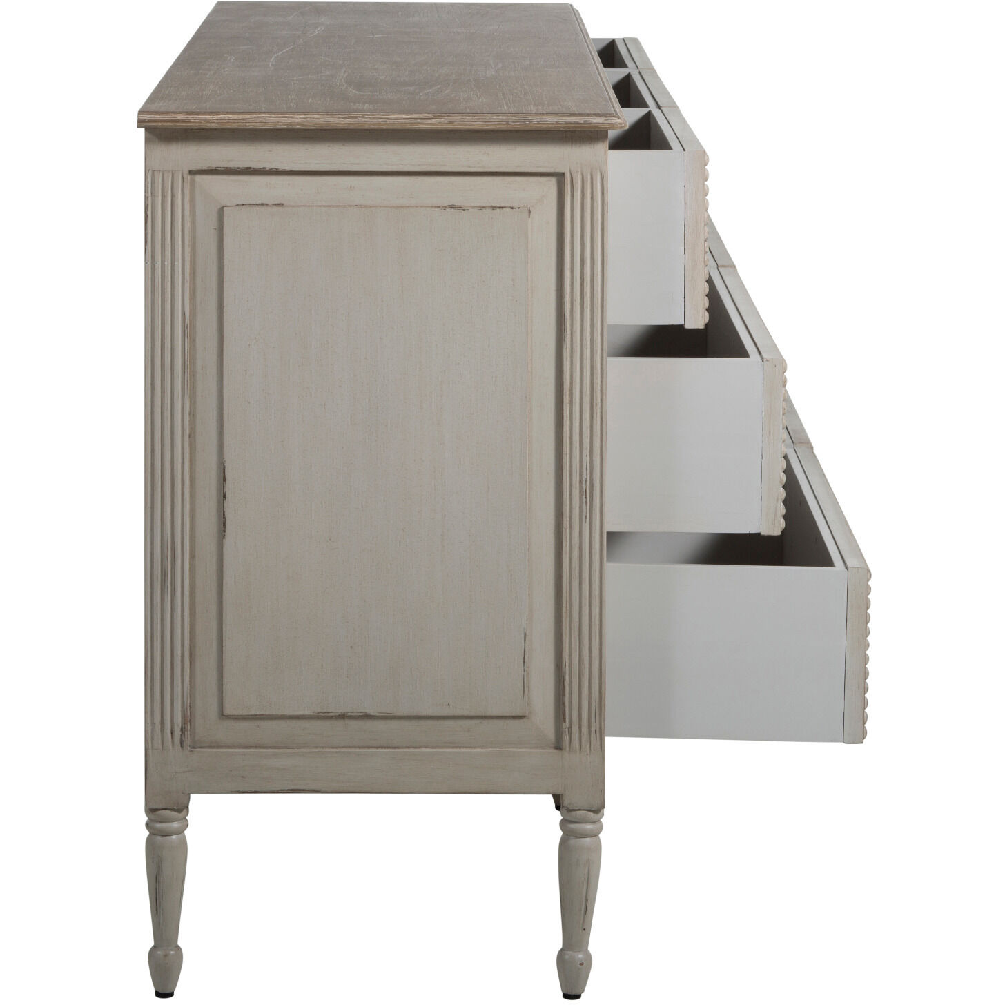 Caroline Classic Antique White / Feather Grey Chest