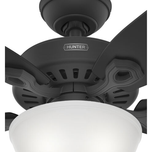 Builder 52 inch Matte Black with Matte Black/Greyed Walnut Blades Ceiling Fan