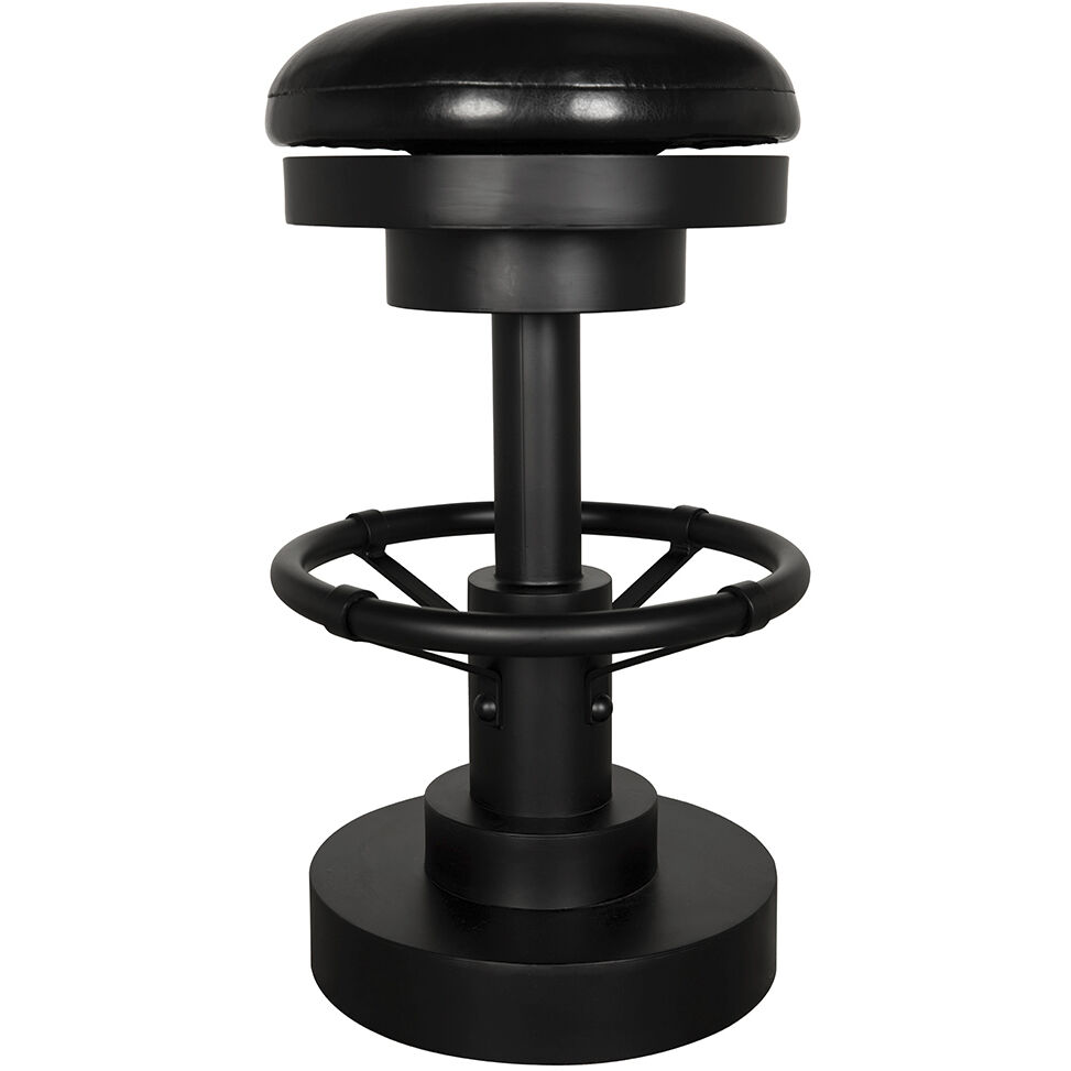 Brisbane 25 inch Matte Black Counter Stool, Swivel
