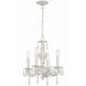 Paris Market 4 Light 13.5 inch Antique White Mini Chandelier Ceiling Light in Clear Spectra
