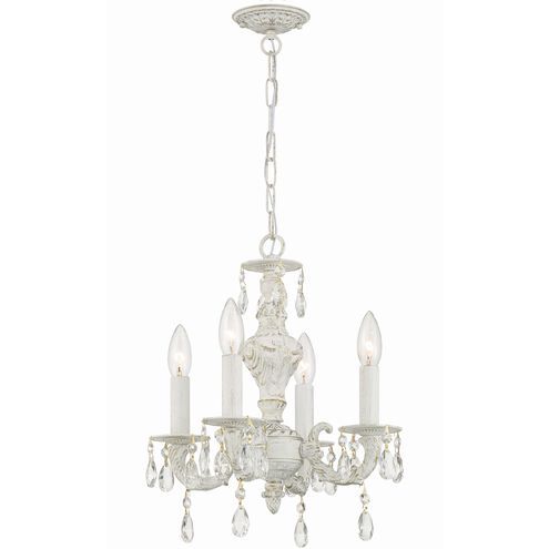 Paris Market 4 Light 13.5 inch Antique White Mini Chandelier Ceiling Light in Clear Spectra