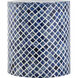 Coyle 18 X 15.5 inch Blue with White Accent Table
