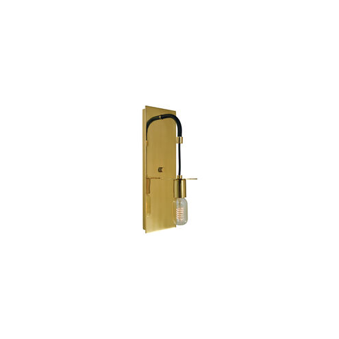 Juliette 1 Light 6 inch Antique Brass with Matte Black Bath Sconce Wall Light in Antique Brass/Matte Black