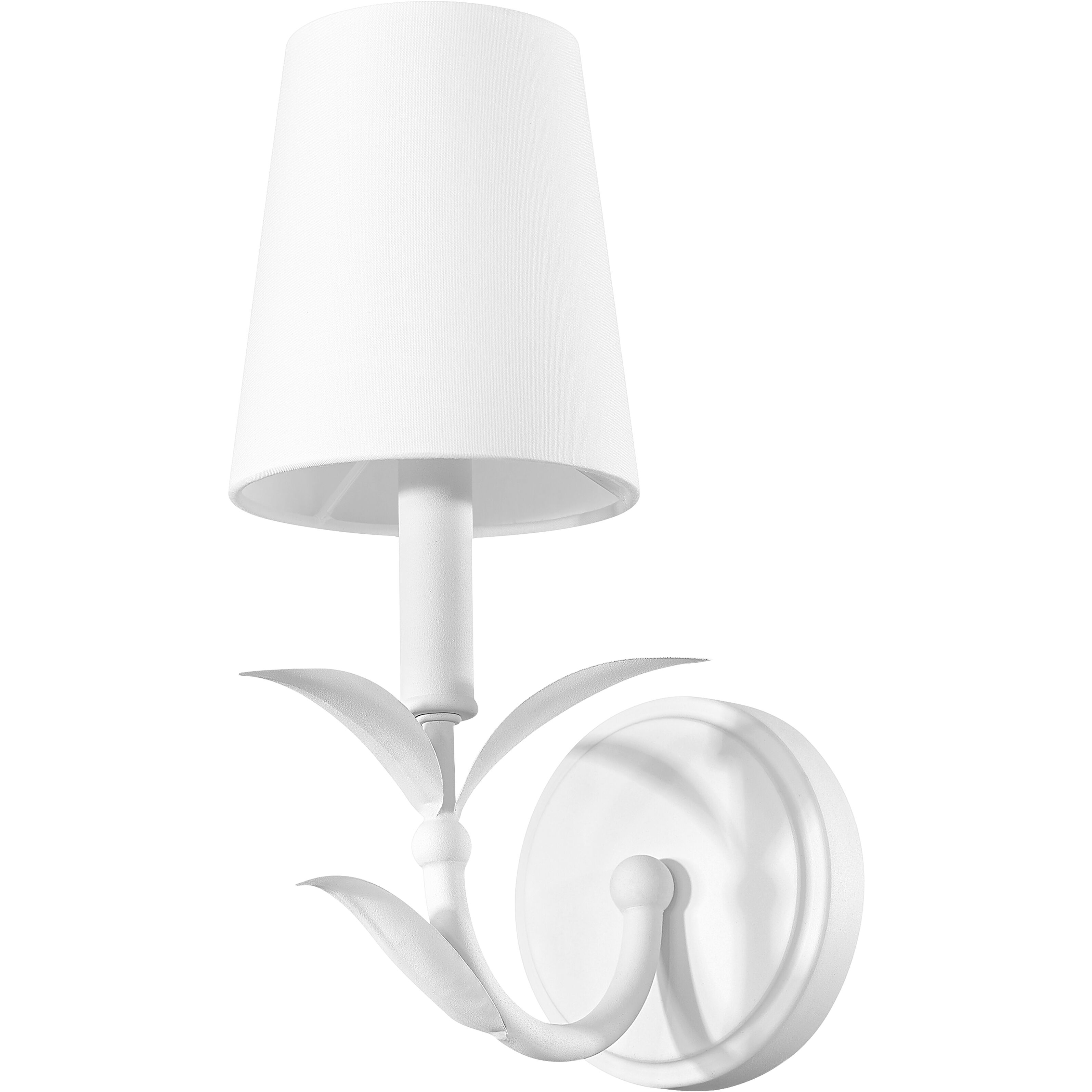 Aslin 1 Light 5 inch Textured White Wall Sconce Wall Light