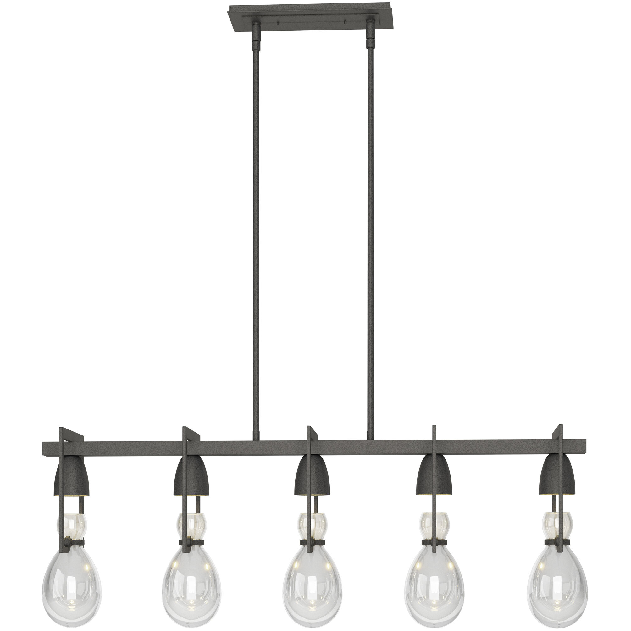 Apothecary 5 Light 40.5 inch Natural Iron Pendant Ceiling Light