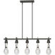 Apothecary 5 Light 40.5 inch Natural Iron Pendant Ceiling Light