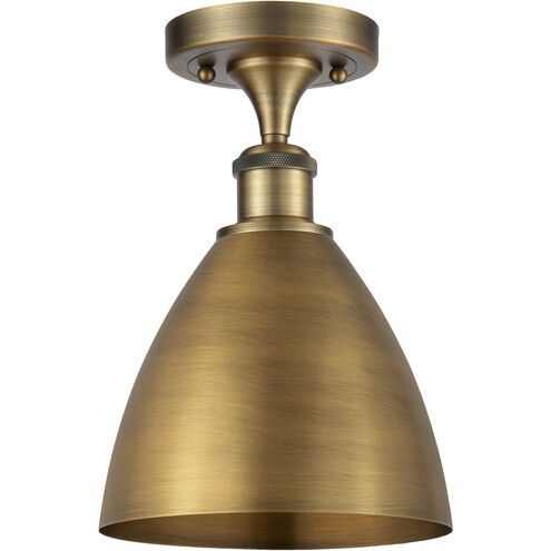 Ballston Dome 1 Light 8 inch Brushed Brass Semi-Flush Mount Ceiling Light