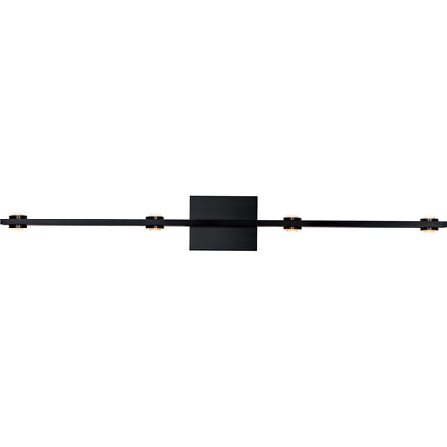 Aurora 8 Light Satin Brushed Black Wall Sconce Wall Light