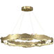 Trove LED 38.2 inch Modern Brass Circular Pendant Ceiling Light
