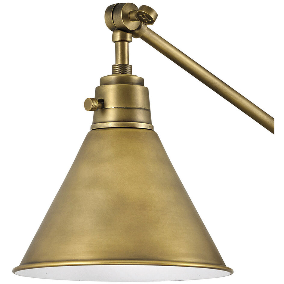 Arti 1 Light 7.75 inch Heritage Brass Indoor Wall Sconce Wall Light