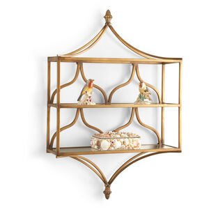 Chelsea House 24 inch Antique Gold Wall Shelf