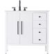 Blakely 36 X 34 inch White Bathroom Vanity Cabinet