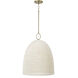 Natalia 1 Light 18 inch Aged Brass Pendant Ceiling Light