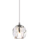 Eren 1 Light 6 inch Chrome Pendant Ceiling Light