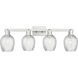 Arcadia Salina 4 Light 32.75 inch Brushed Satin Nickel Bath Vanity Light Wall Light