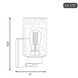 Coastal 1 Light 5 inch Matte Black Wall Sconce Wall Light