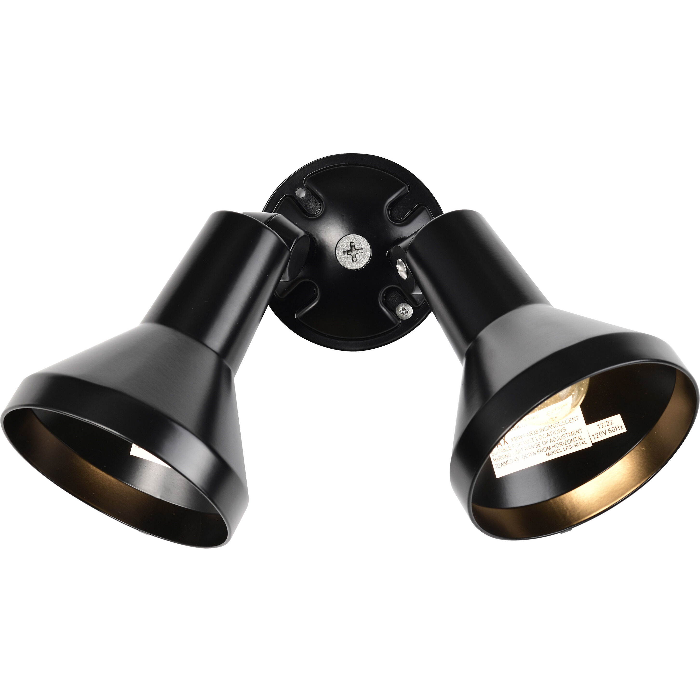 Brentwood 2 Light 5 inch Black Outdoor Flood Light