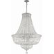 Roslyn 15 Light 28 inch Polished Chrome Chandelier Ceiling Light