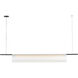 Peter Bristol Trace LED 72 inch Nightshade Black Single Linear Chandelier Ceiling Light