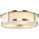 Gilliam LED 16.12 inch Brushed Nickel Flush Mount Ceiling Light