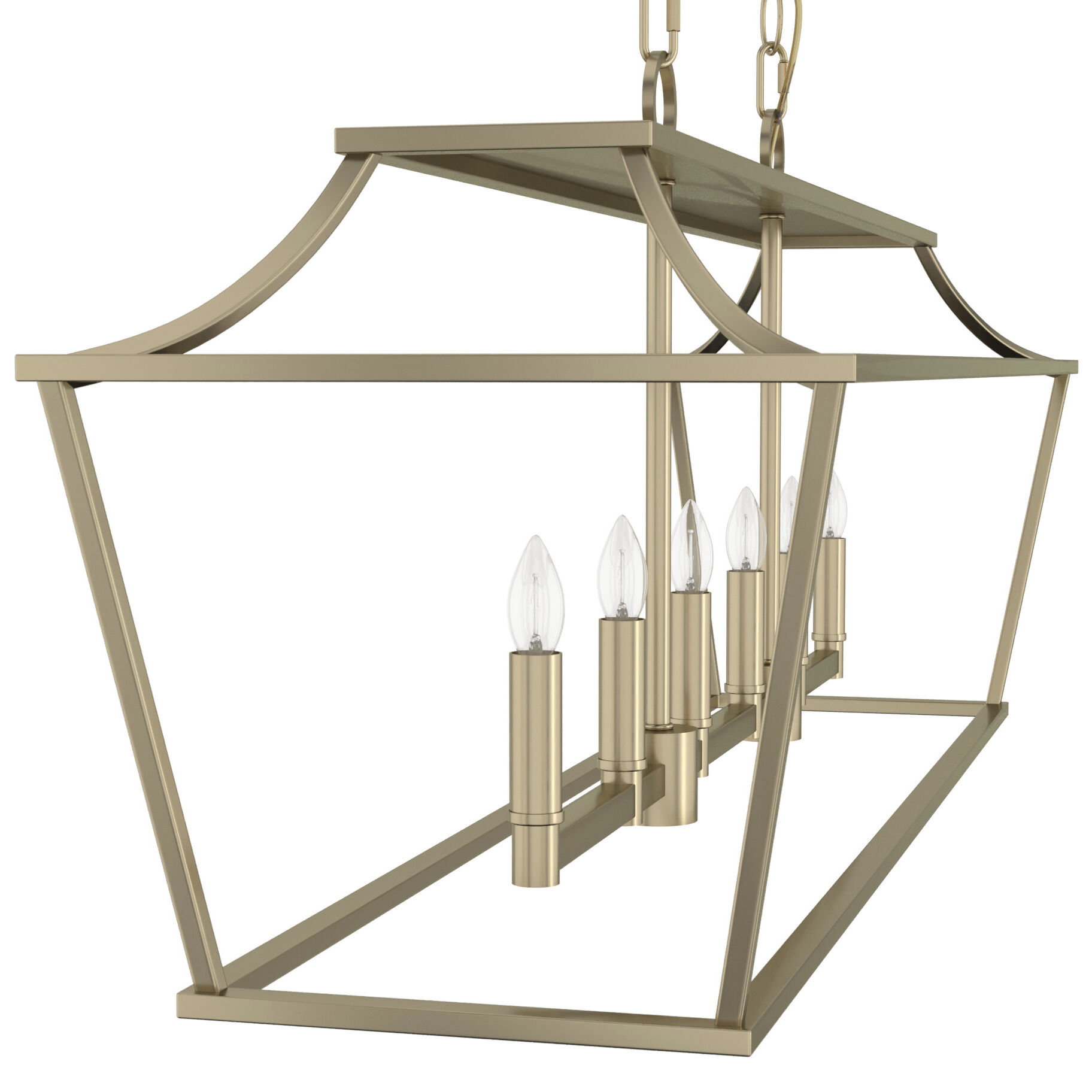 Laurel Ridge 6 Light 42 inch Alturas Gold Linear Chandelier Ceiling Light