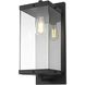 Julien 1 Light 21 inch Black Outdoor Wall Sconce
