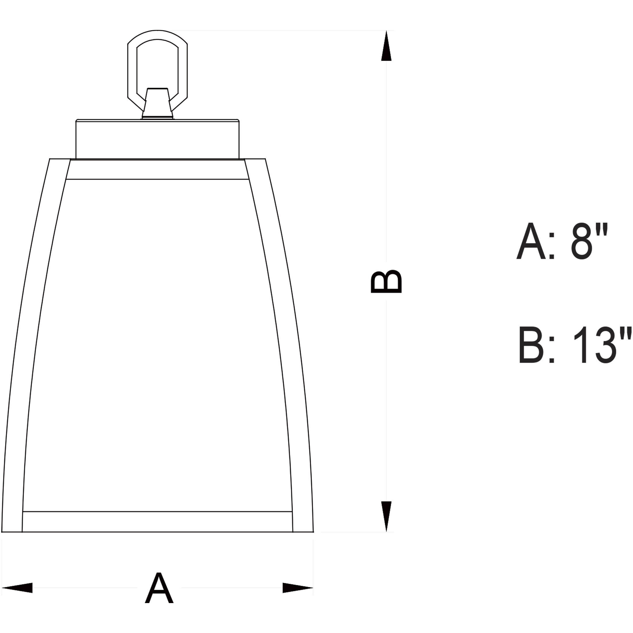 Granville LED 8 inch Oil Burnished Bronze Outdoor Pendant