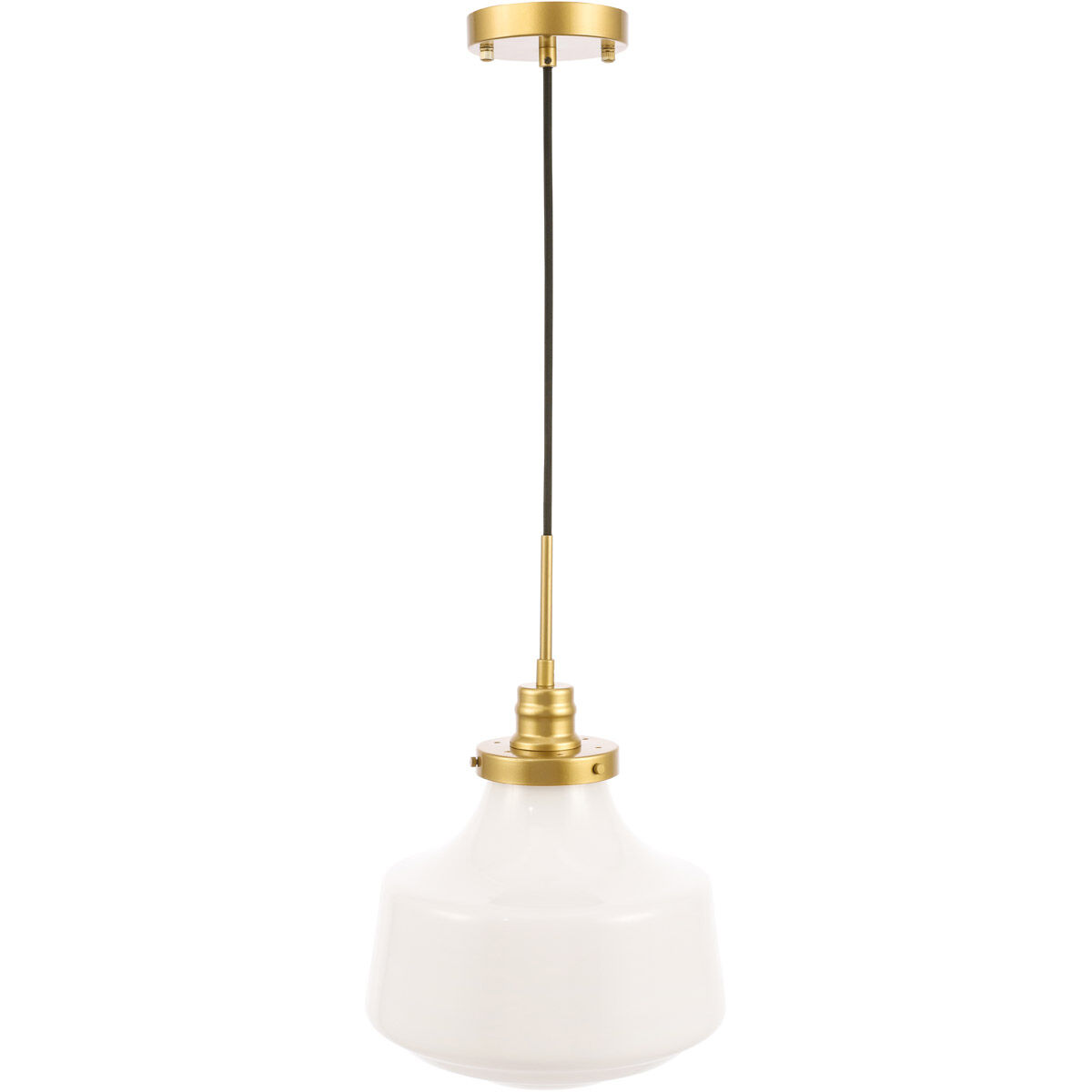 Lyle 1 Light 11 inch Brass Pendant Ceiling Light