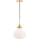 Lyle 1 Light 11 inch Brass Pendant Ceiling Light