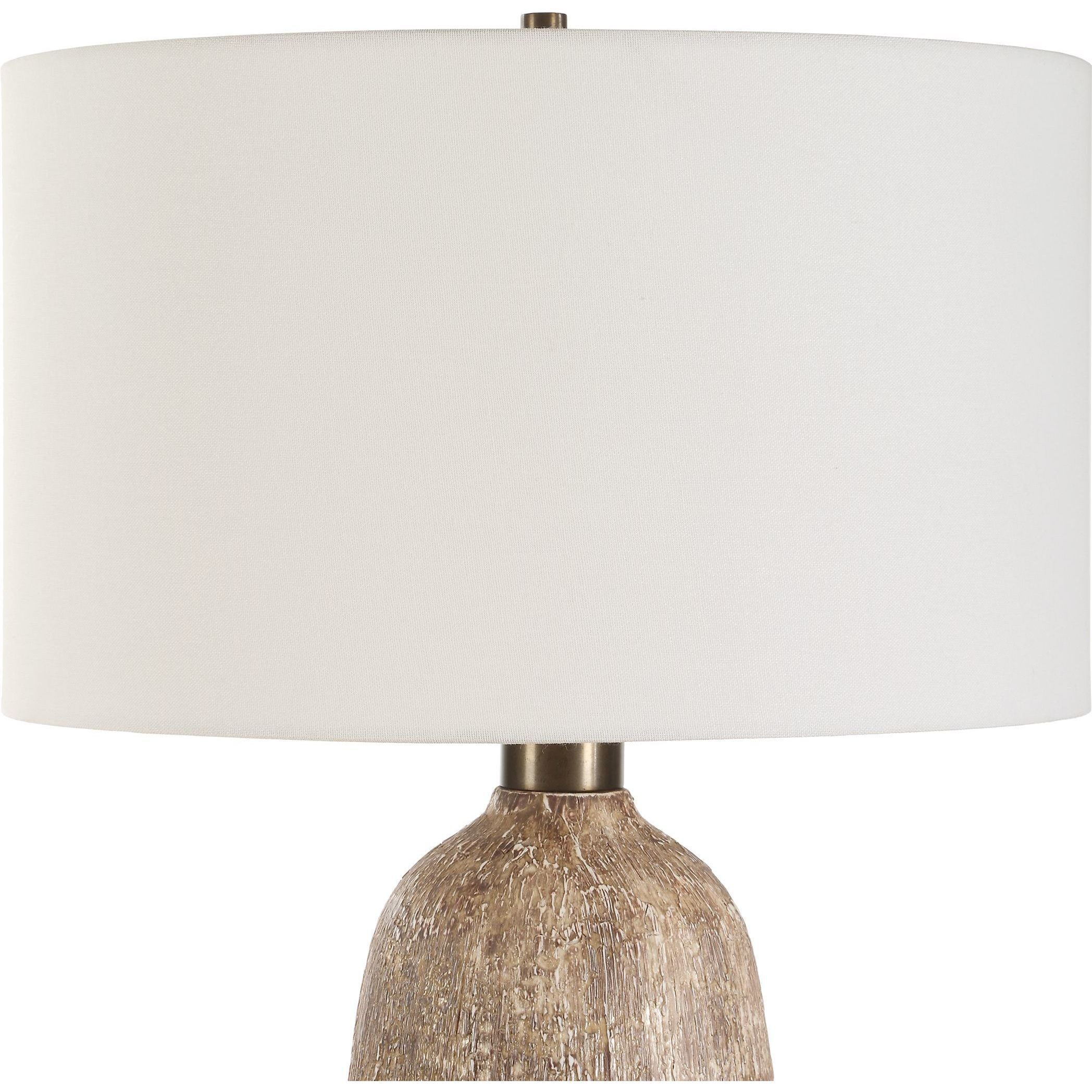 Napier 27.5 inch 150.00 watt Brown and Warm White with Dark Bronze Table Lamp Portable Light