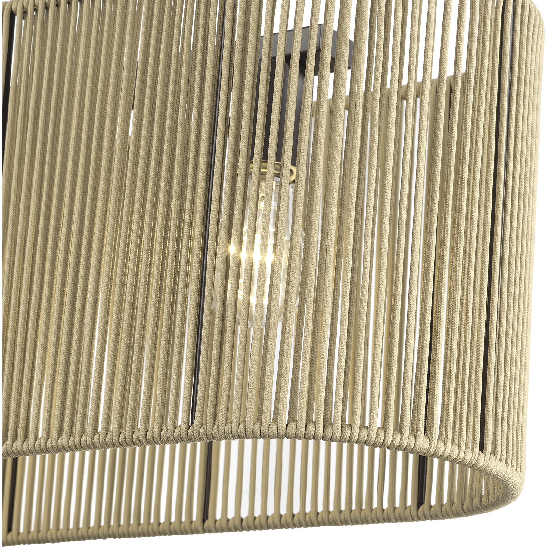 Goldiemesh 4 Light 36 inch English Bronze Linear Chandelier Ceiling Light, Large