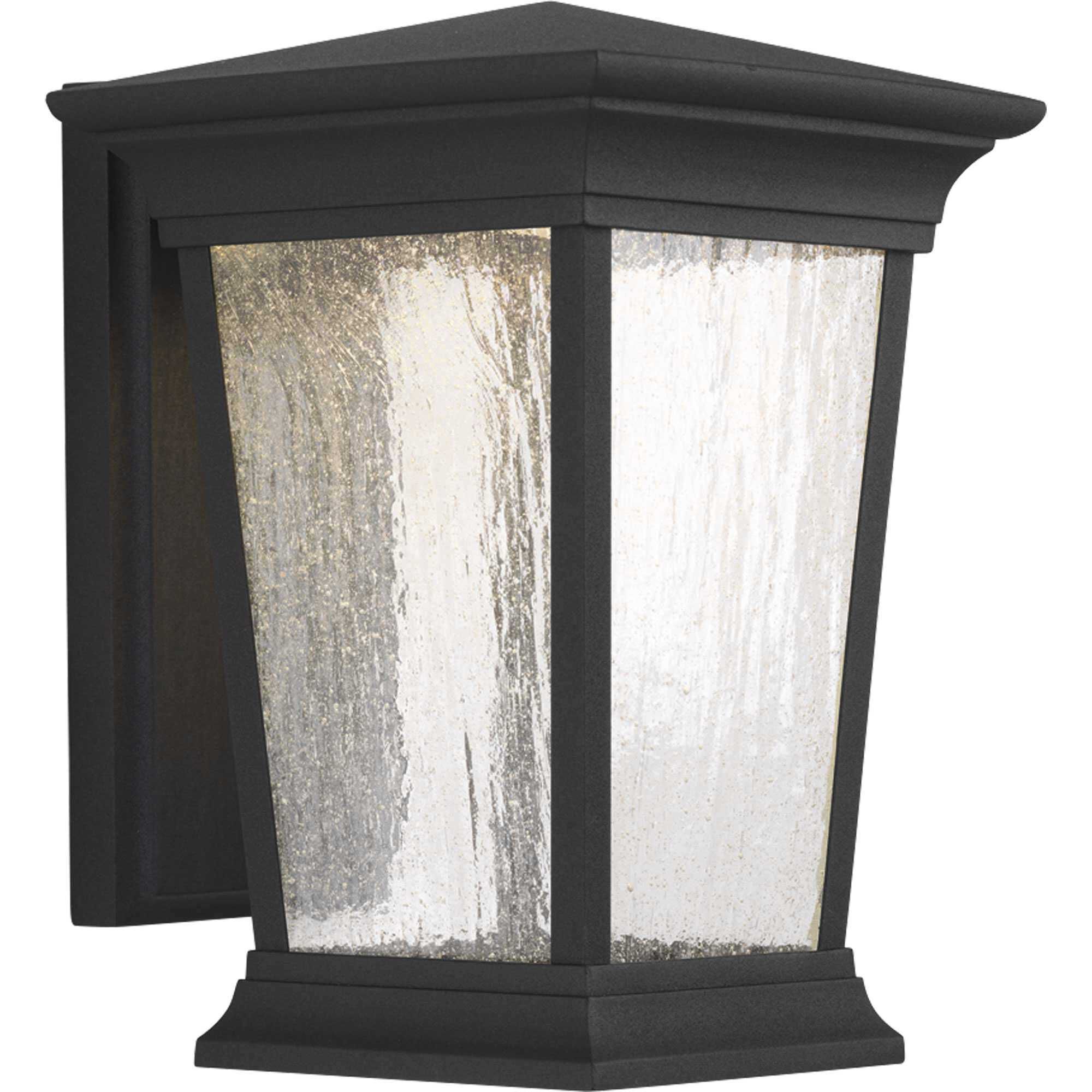 Arrive LED LED 11 inch Textured Black Outdoor Wall Lantern, Medium, Progress LED