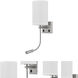 Lakewood 1 Light 6 inch Brushed Steel Wall Lamp Wall Light