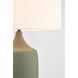 Richard June Sayer 27.32 inch 60 watt Sage Stoneware Table Lamp Portable Light
