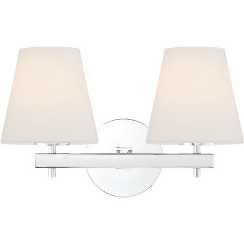 Harleigh 2 Light 15.75 inch Chrome Bathroom Vanity Wall Light