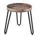 Ridgetop 20 inch Black/Smoked Fir Accent Table