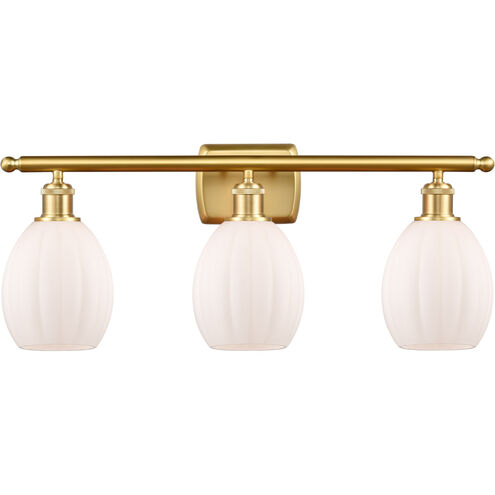 Ballston Eaton 3 Light 26 inch Satin Gold Bath Vanity Light Wall Light, Ballston