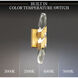 Beyond Traverse LED 4.8 inch Aged Brass Bath Vanity & Wall Light