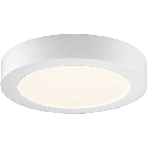 Brant 9 inch White Flush Mount Ceiling Light, Small