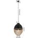 Bismark 1 Light 14.25 inch Matte Black Pendant Ceiling Light