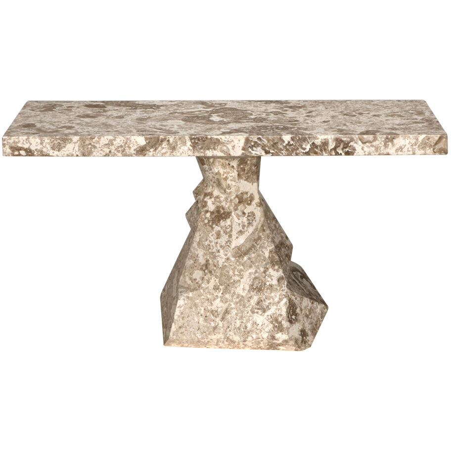 Tilden 42 X 18 inch White Marble Console