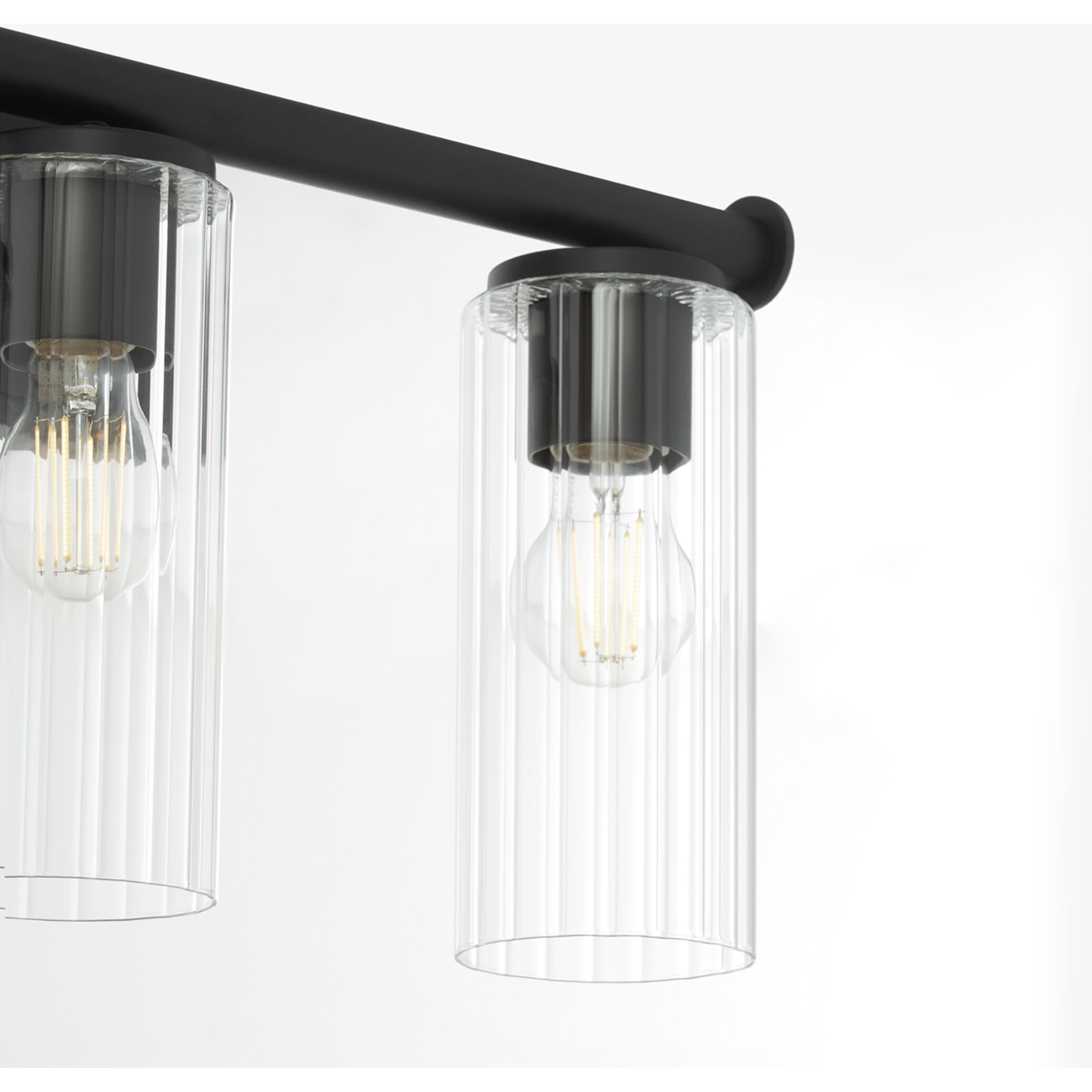 Mercier 3 Light 23.25 inch Matte Black Vanity Light Wall Light