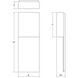 Flat Box LED 17 inch Textured White Indoor-Outdoor Sconce