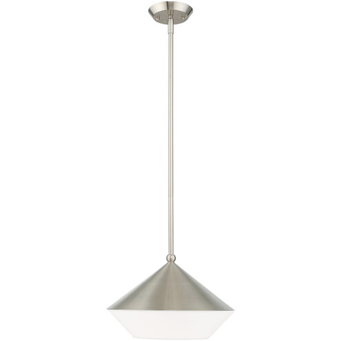 Stockholm 1 Light 13 inch Brushed Nickel Mini Pendant Ceiling Light