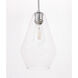 Gene 1 Light 7 inch Chrome Pendant Ceiling Light