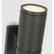 Chapman & Myers Provo LED 4.5 inch Matte Black Canister Wall Light